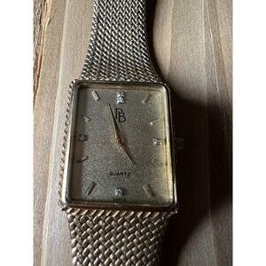 Mens Vintage 1980's Paul Breguette GT watch quartz Diamond Indexes New Battery